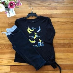 🍌Justice Outfit‎ With Banana Graphics Size 10 🍌